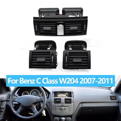 LHD RHD W204 Console Air Conditioner AC Vent Grille Assembly For Mercedes Benz C Class C180 C200 220 230 260 C300 350 2007-2011