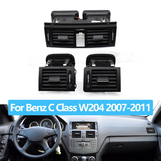 LHD RHD W204 Console Air Conditioner AC Vent Grille Assembly For Mercedes Benz C Class C180 C200 220 230 260 C300 350 2007-2011