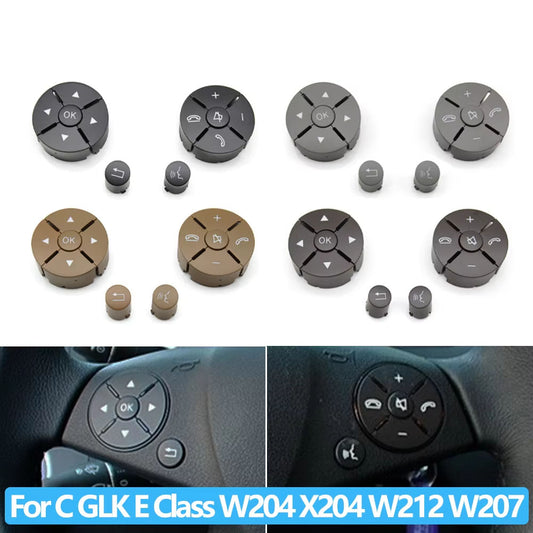 Car Multi-function Steering Wheel Control Buttons Cover For Benz C GLK E Class W204 X204 W207 W212 C180 C200 C250 C260 C300 C350