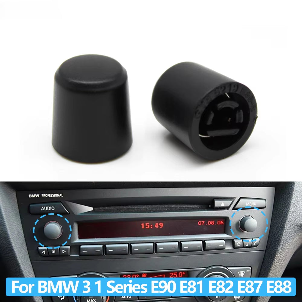 Car Radio CD Player Volume Button Knob For BMW 3 1 X1 Z4 Series E90 E81 E82 E87 E88 E84 E89 2005-2012