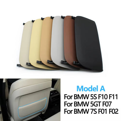 Interior Car Front Seat Leather Backrest Storage Panel Cover For BMW 5 7 GT Series F10 F11 F18 F01 F02 F07 520 523 525 530 730