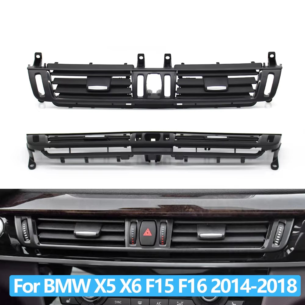 Car Center Dashboard Middle Air Conditioning Central AC Air Vent Outlet Panel Cover For BMW X5 X6 M F15 F16 F85 F86 64229253115