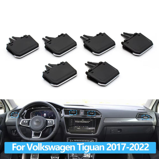 Car Front Air Conditioning AC Vent Grille Air Outlet Tab Clip Paddle Adjust Repair Kit For VW Volkswagen Tiguan 2017-2022