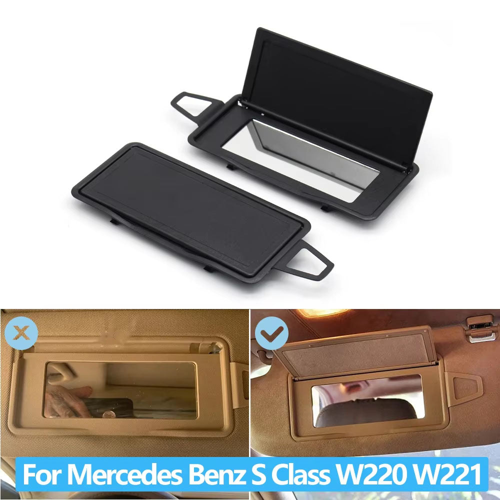 W221 W220 Car Sun Visor Car Interior Sun Shade Visor Makeup Cosmetic Mirror Cover For Benz S Class 2008-2012 CL W216 2218104117