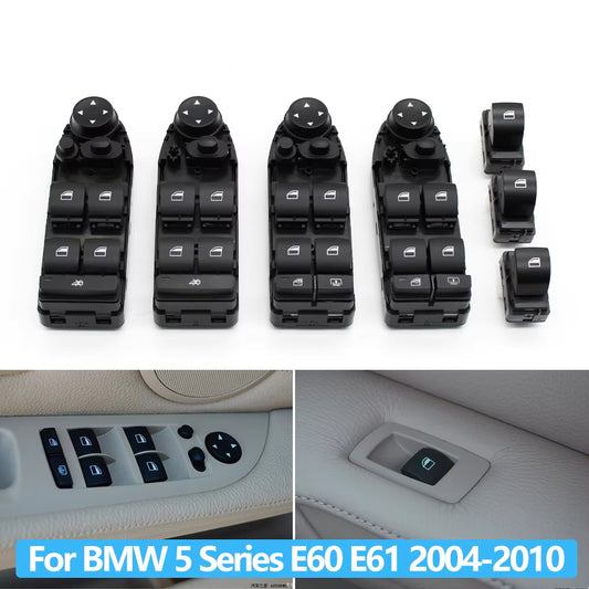 Car Electric Power Window Lifter Switch Button For BMW 5 Series E60 E61 520i 523i 525d 525i 528i 530i 540i 550i