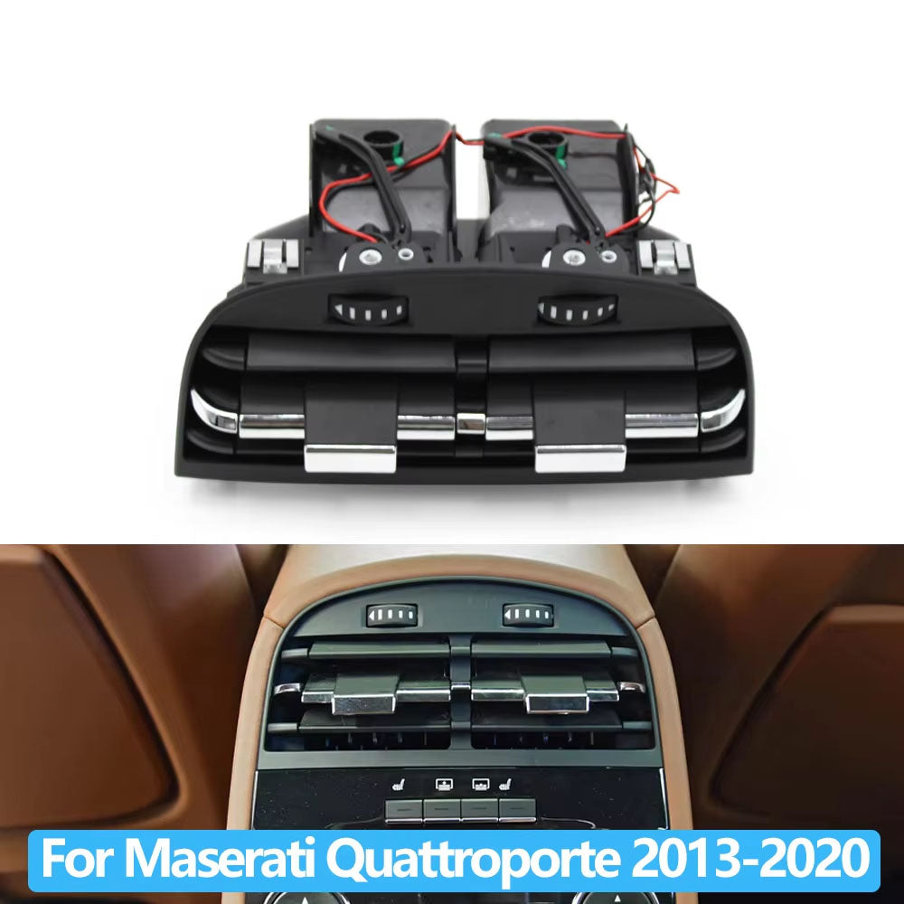 Rear Console Air Vent Assembly AC Vent Grill Outlet Cover Panel Repair kit Tab Clip Slider For Maserati Quattroporte 2013-2022