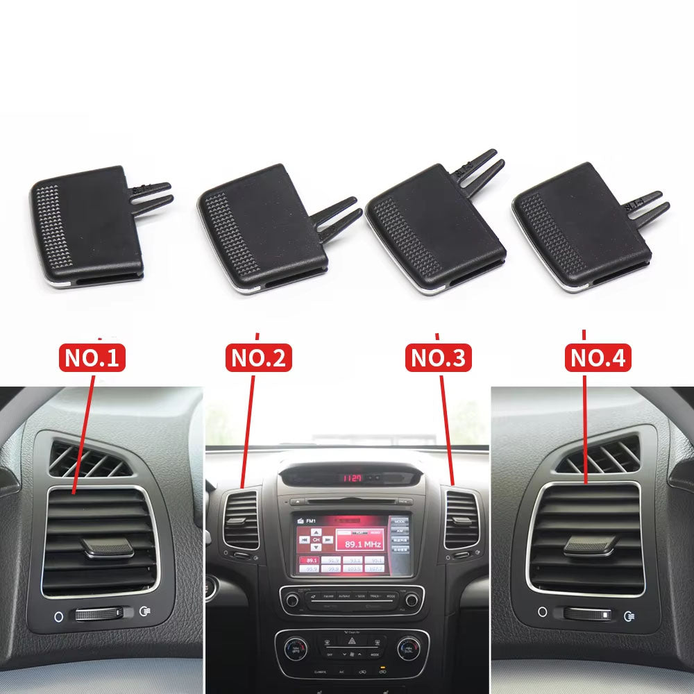 Car Front Air Conditioning A/C Air Vent Outlet Tab Air Conditioning Leaf Adjust Clip Repair Kit for Kia Sorento 2009-2014