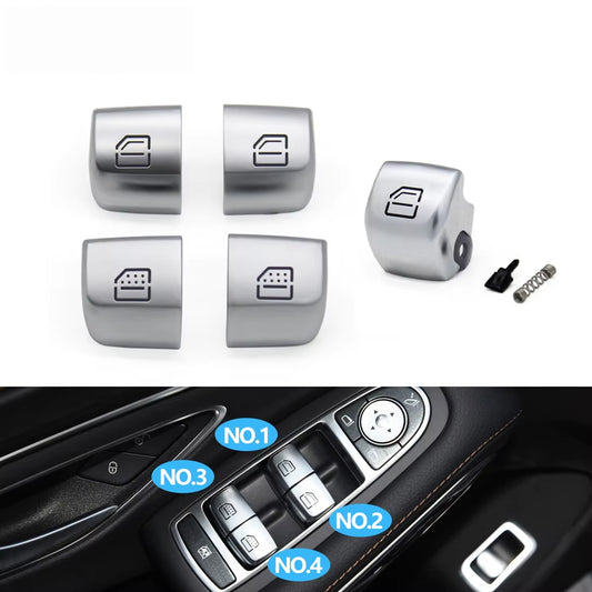 W222 Car Window Switch Repair Button Cover Control Switch Key Cap For Mercedes Benz S E Class W213 S320 S350 S450 S500 S560