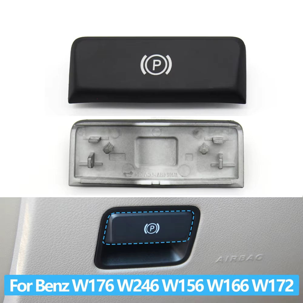 Car Handbrake Parking Switch Release Lever Handle P Button Cover For Benz A B GLA CLA ML GL GLE W176 W246 W156 W166 W117