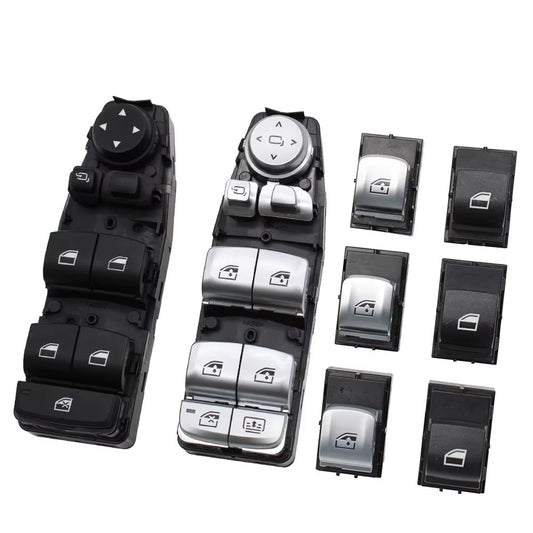 Electrical Power Chrome Master Window Switch Control Button Regulator For BMW 3 5 7 X3 X4 F30 F35 F25 F26 F07 F10 F18 F01 F02