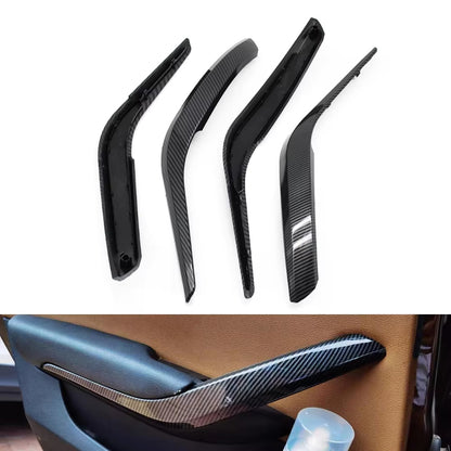 4PCS Set Car Interior Door Front Rear Left Right Pull Handle Outer Cover Trim For BMW X1 E84 2010-2016