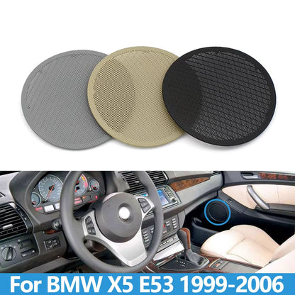 Upgraded Car Front Left Right Door Loud Speaker Cover Panel Replacement For BMW X5 E53 1999-2006 51418264139 51418264137