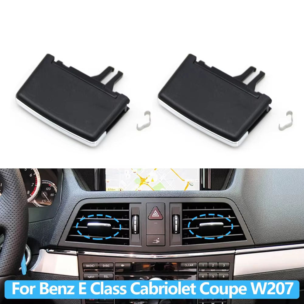1/2/4PCS Car Air Vent Middle Left Right AC Vent Grille Paddle Clip Slider For Mercedes Benz E Class Cabriolet Coupe W207 E350