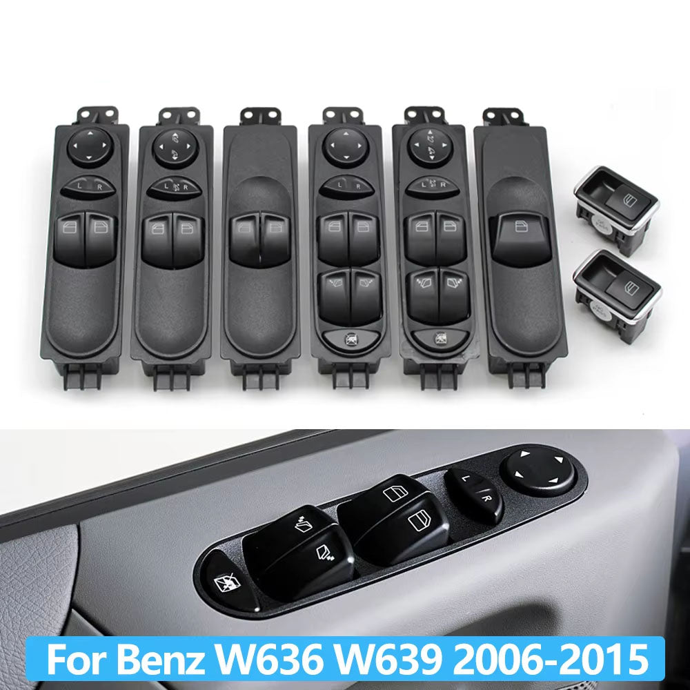 Car Front Rear Door Electric Window Switch Master Power Control Switch For Benz W639 W636 Vito Viano 2006-2015 6395450913