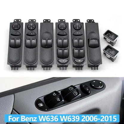 Car Front Rear Door Electric Window Switch Master Power Control Switch For Benz W639 W636 Vito Viano 2006-2015 6395450913