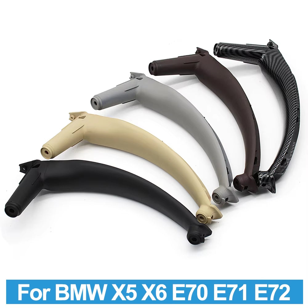 LHD RHD Car Front Rear Left Right Interior Door Inside ABS Pull Handle Cover Trim For BMW X5 X6 E70 E71 E72 2007-2014