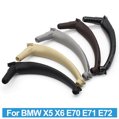 LHD RHD Car Front Rear Left Right Interior Door Inside ABS Pull Handle Cover Trim For BMW X5 X6 E70 E71 E72 2007-2014