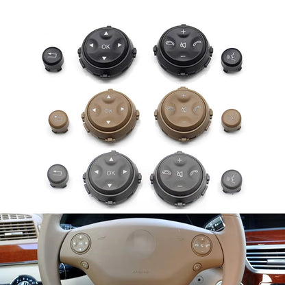Car Multi-function Steering Wheel Push Button Cover For Benz W221 W216 S CL Class S280 S300 S350 S400 S600 2006-2009