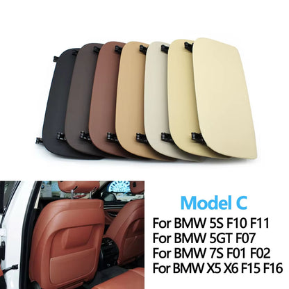 Car Left Right Seat Backrest Leather Pocket Cover For BMW 5 GT X5 X6 7 Series F10 F11 F07 F01 F02 F15 F16 730 735 740 2013-2020