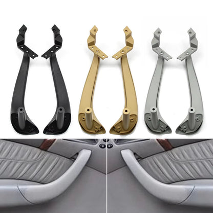 2PCS Car Front Rear Left Right Door Inside Grab Pull Handle Cover Trim For Mercedes Benz S Class W220 1998-2003