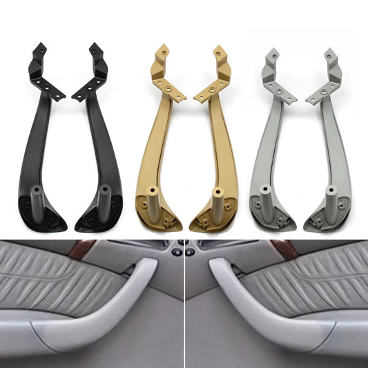 2PCS Car Front Rear Left Right Door Inside Grab Pull Handle Cover Trim For Mercedes Benz S Class W220 1998-2003