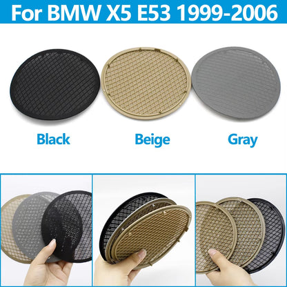Upgraded Car Front Left Right Door Loud Speaker Cover Panel Replacement For BMW X5 E53 1999-2006 51418264139 51418264137