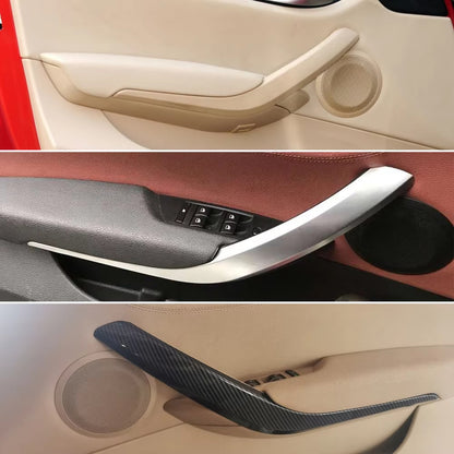2PCS Set Car Left Right Interior Door Armrest Pull Handle Outer Cover Trim For BMW X1 E84 2010-2016