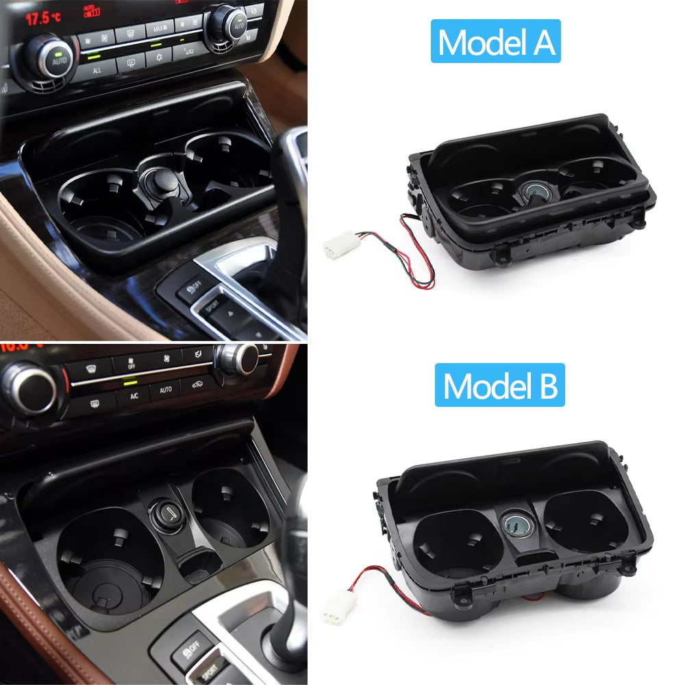 LHD RHD Car Front Center Console Drink Water Cup Holder Assembly For BMW 5 Series F10 F11 F10LCI F11LCI 520 523 525 528 530 535