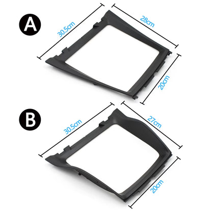 Car Front Center Console Panel Bezel Water Cup Holder Decorative Trim Cover For BMW X5 X6 E70 E71 E72 51166956756 51169129401