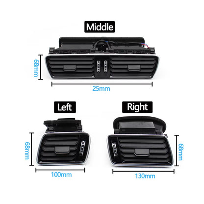 Car Air Conditioning Left Right Central AC Vent Outlet Assembly For VW Passat B6 B7 CC R36 3AD819728A,3AD819701A