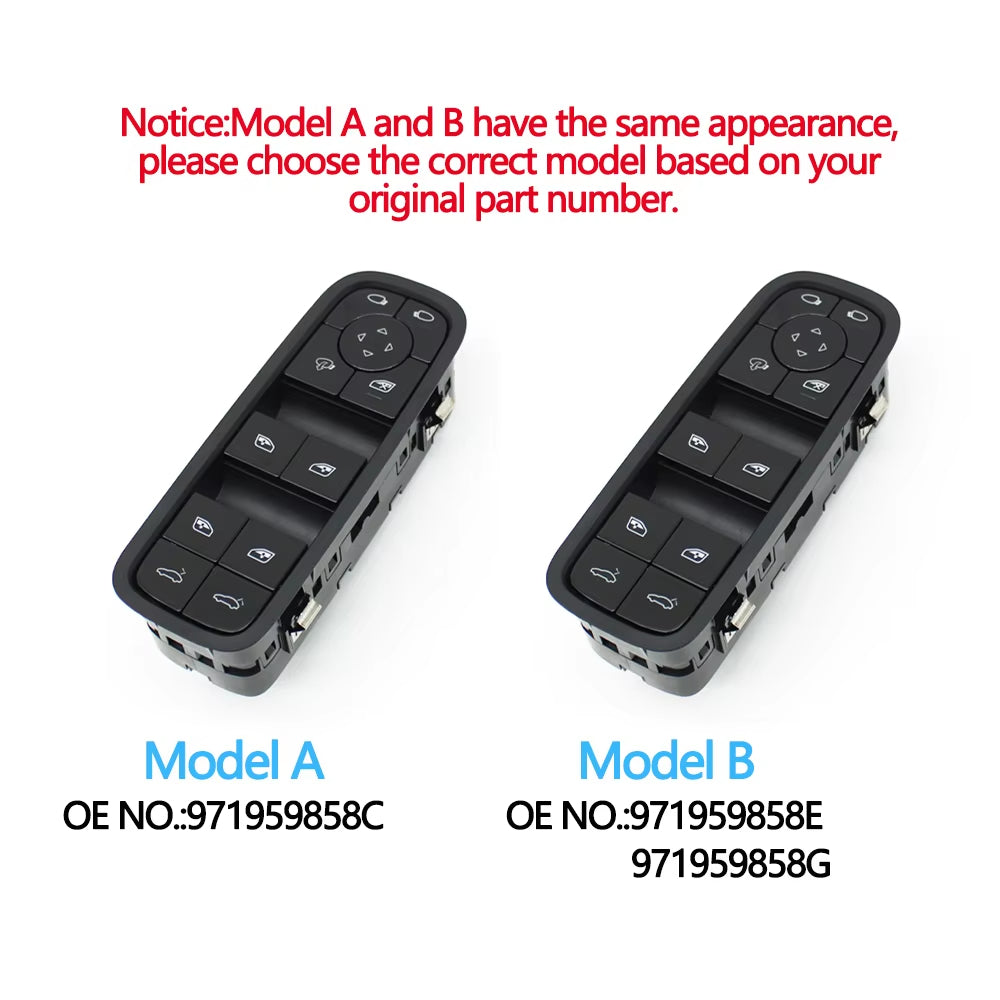 Car Driver Master Power Window Lifter Switch For Porsche Panamera Cayenne 2017-2024 971959858C,971959858E,971959858G