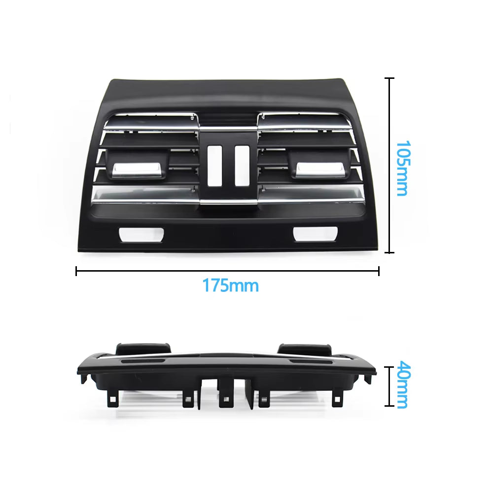 Car Rear Center Console Air Vent Panel AC Vent Grille Outlet Cover For BMW 7 Series F01 F02 F04 730 735 740 745 750 64229118249