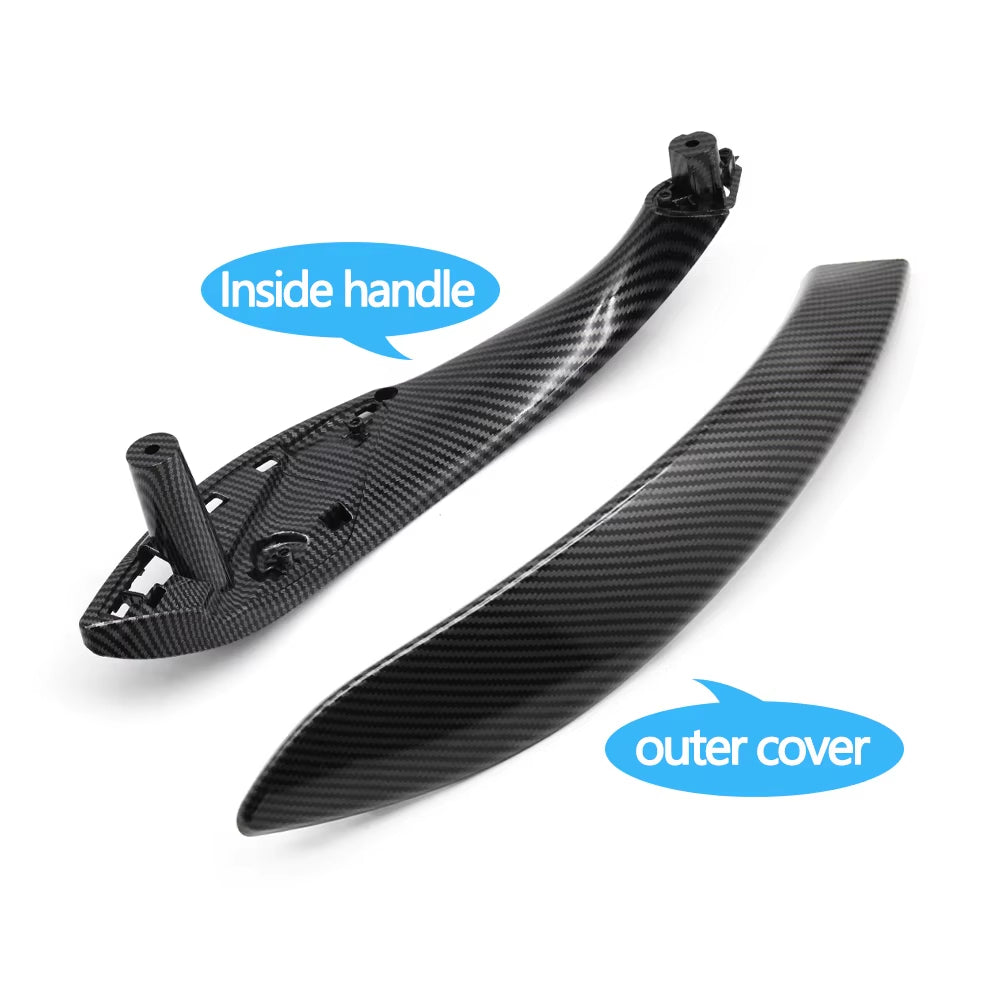 Carbon Fiber Interior Door Inside Pull Handle Trim Cover For BMW 3 4 Series M3 M4 F30 F34 F36 F32 F33 F80 F82 F83