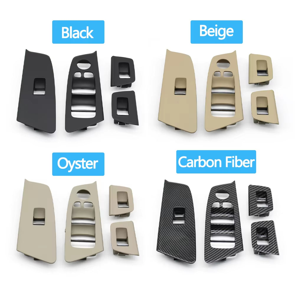 RHD Car Door Window Lifting Switch Panel Cover Trim Replacement For BMW 5 Series G30 G31 F90 525i 530i 540i 2017 2018 2019 2020