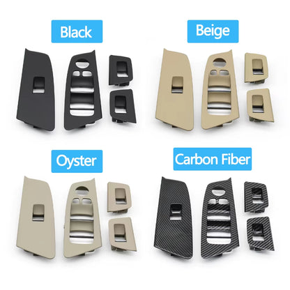 RHD Car Door Window Lifting Switch Panel Cover Trim Replacement For BMW 5 Series G30 G31 F90 525i 530i 540i 2017 2018 2019 2020