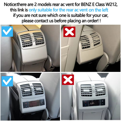 Model A Rear Air Conditioner Vent Grille Outlet Cover For Mercedes Benz W212 E Class 212 Sedan E200 E260 E300 2009-2012