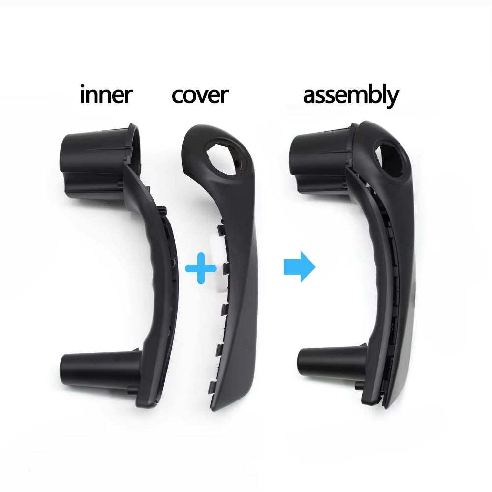 2PCS LHD Car Interior Door Front Left Right Pull Grab Inner Handle Outer Cover For Renault Koleos I 2008-2016