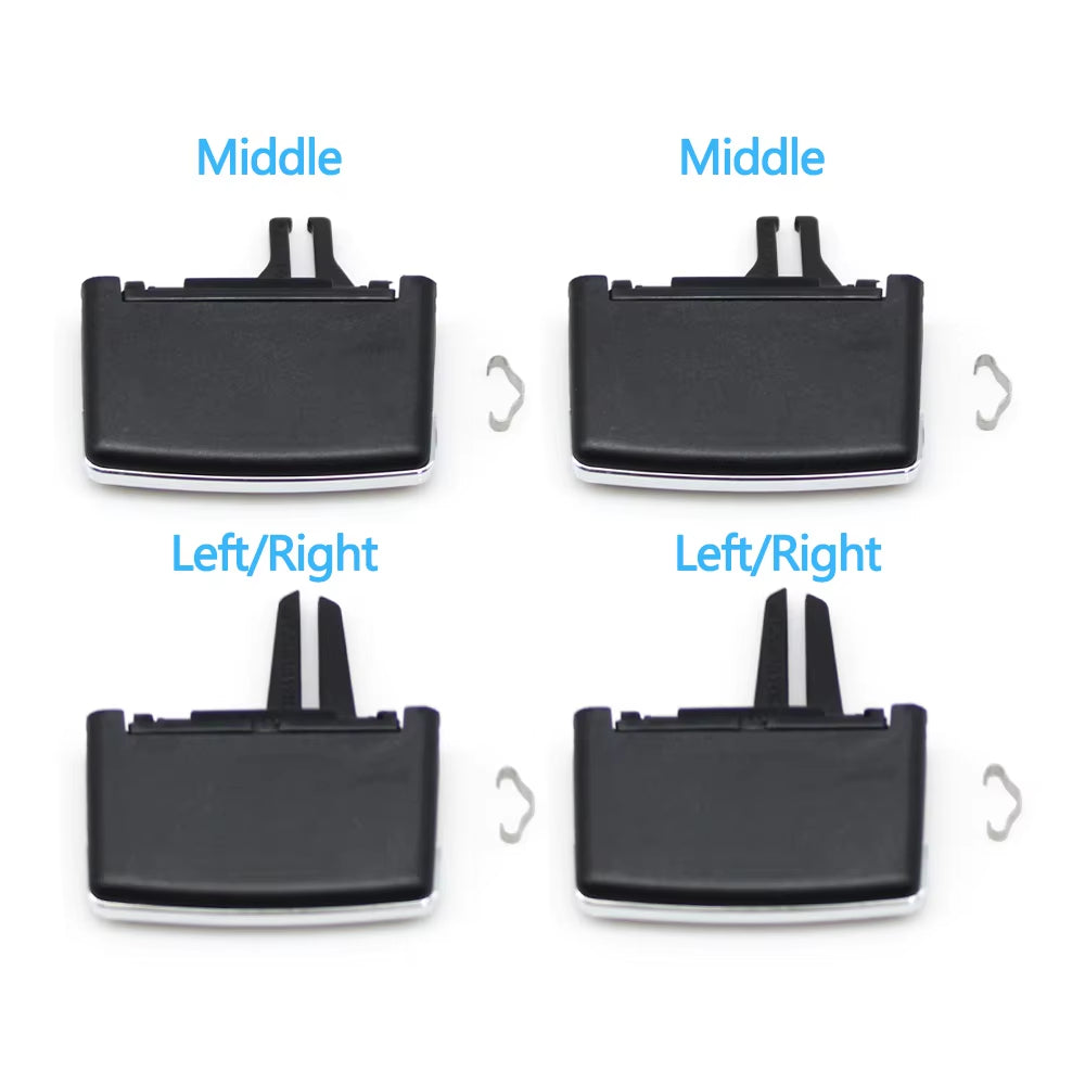 1/2/4PCS Car Air Vent Middle Left Right AC Vent Grille Paddle Clip Slider For Mercedes Benz E Class Cabriolet Coupe W207 E350