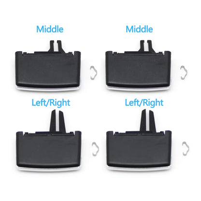 1/2/4PCS Car Air Vent Middle Left Right AC Vent Grille Paddle Clip Slider For Mercedes Benz E Class Cabriolet Coupe W207 E350