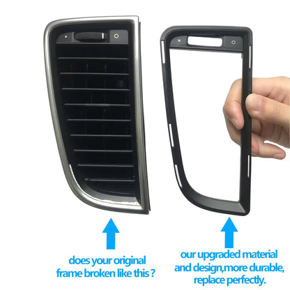 Car Front Console Rear Air Conditioning AC Vent Grille Outer Frame Panel For Porsche Panamera 2010-2016