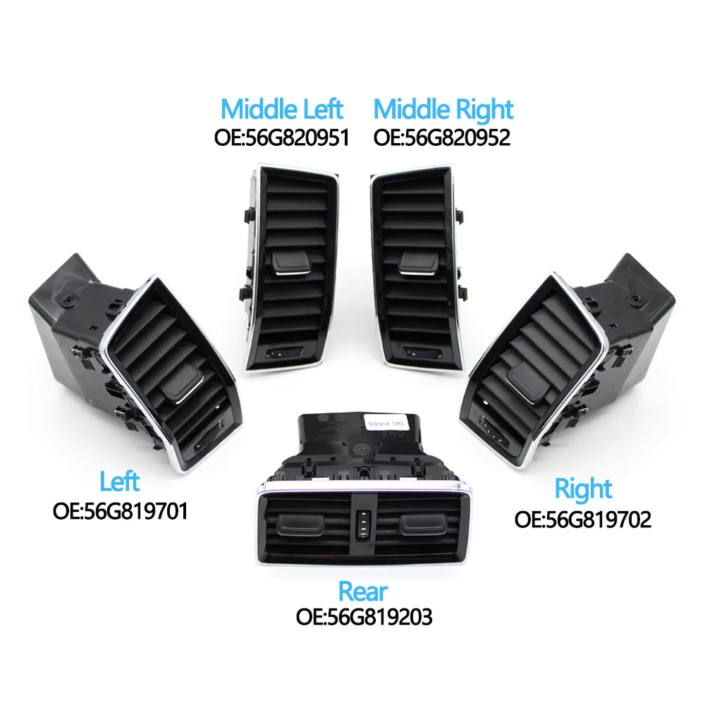 Car Front Rear Dashboard Air Conditioning AC Vent Grille Assembly For Skoda Kodiaq 2016-2022 56G819701,56G819702,56G820951