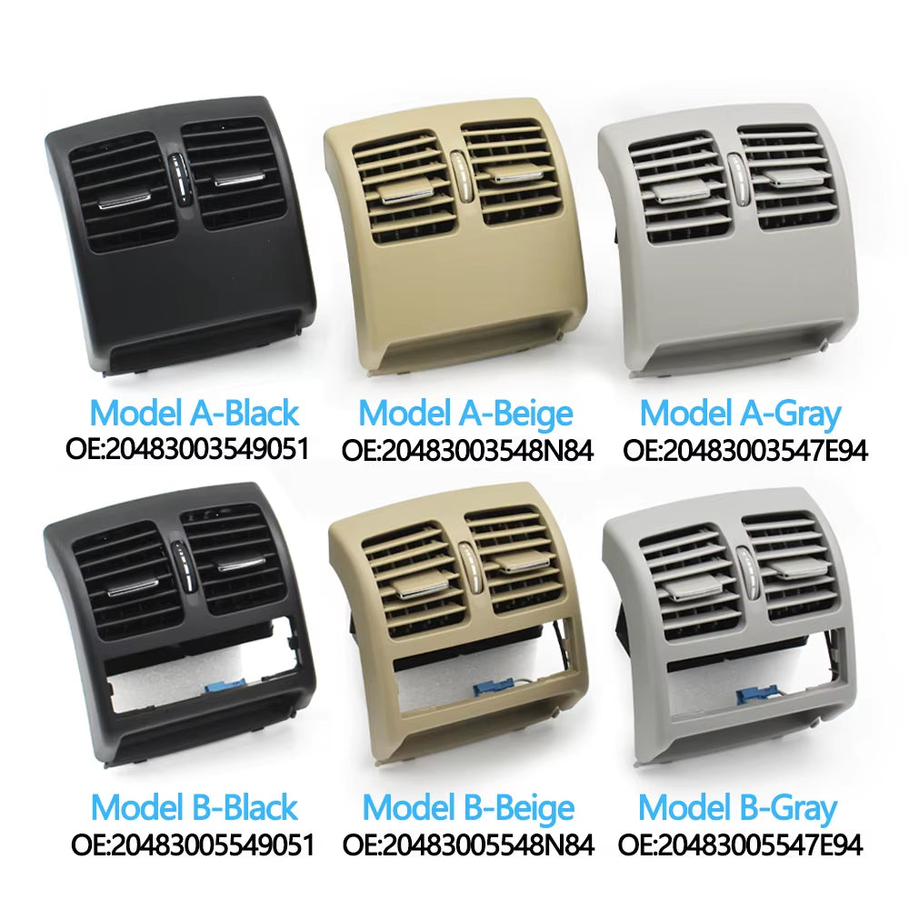 Rear Air Conditioning AC Vent Grille Complete Assembly For Mercedes Benz C Class W204 2007-2013 E Class Coupe W207 2008-2016