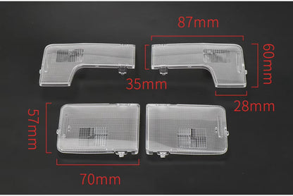 Car Plastic Front Rear Reading Light Switch Cover LED Bulb Row Shell Lampshade Cover Kit For Toyota Gen 7 Camry 2012-2017