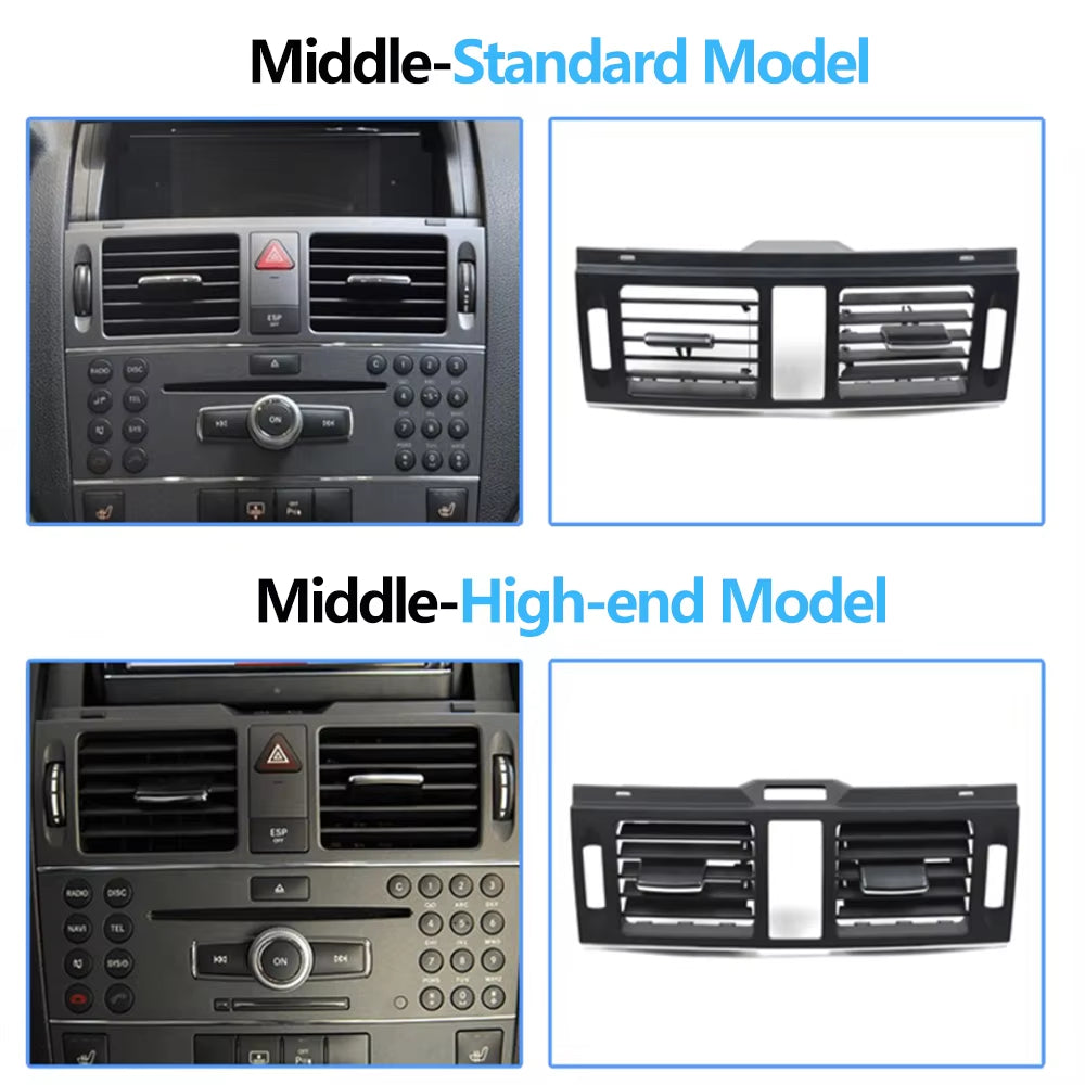 LHD RHD W204 Console Air Conditioner AC Vent Grille Panel For Mercedes Benz C Class C180 C200 220 230 260 C300 350 2007-2011