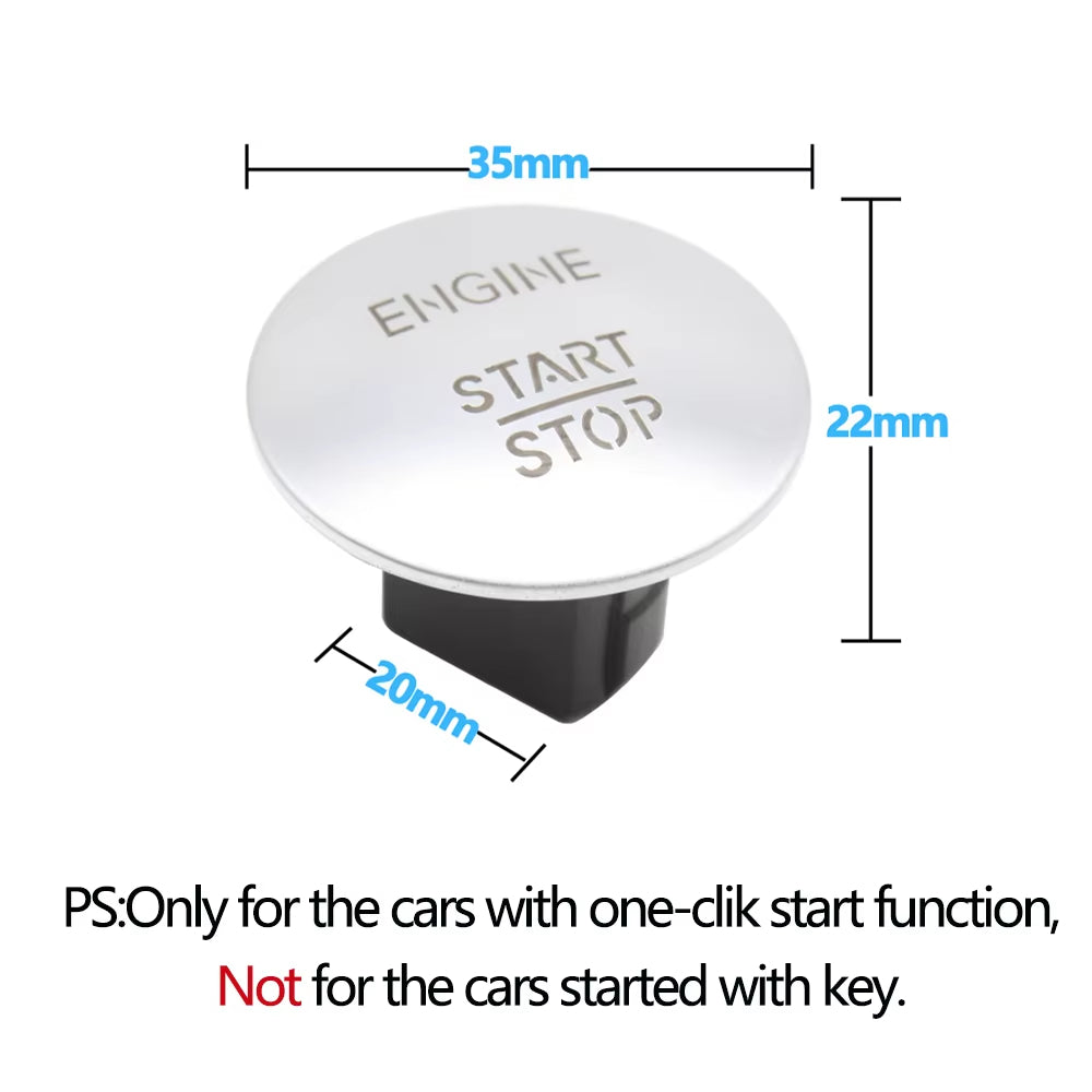 Car One-click Start Stop Button Engine Ignition Push Switch For Mecedes BENZ All Series W204 W205 W251 W221 W176 W166