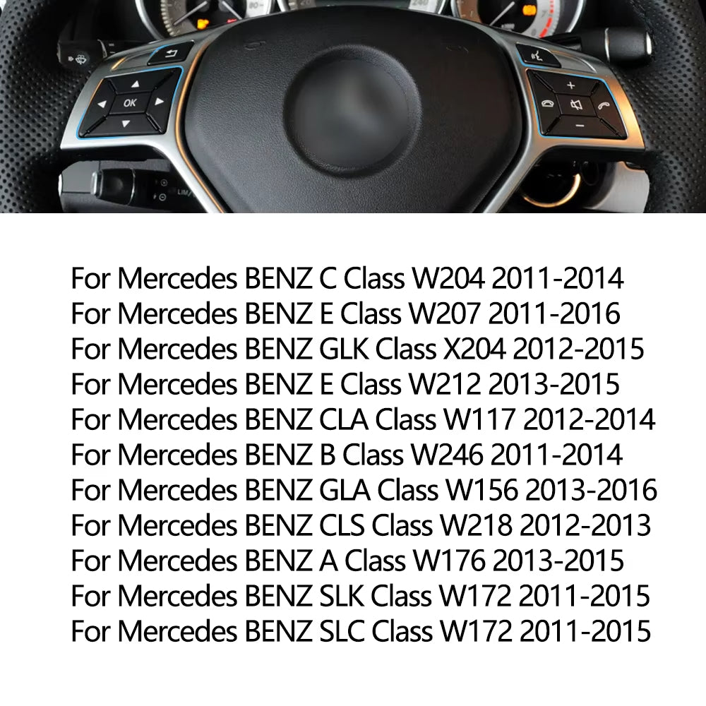 W204 Car Steering Wheel Switch Multi-functional Button For Mercedes BENZ C E A GLK Class X204 W212 W156 W246 W207 W117 W218