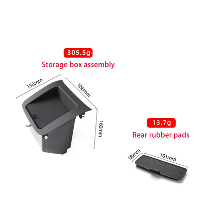 For Volvo XC60 XC90 V90 S60L S90L Rear Armrest Storage Tray Water Cup Rubber Bottom Pad Anti Slip Trim Mat Accessories 31389183