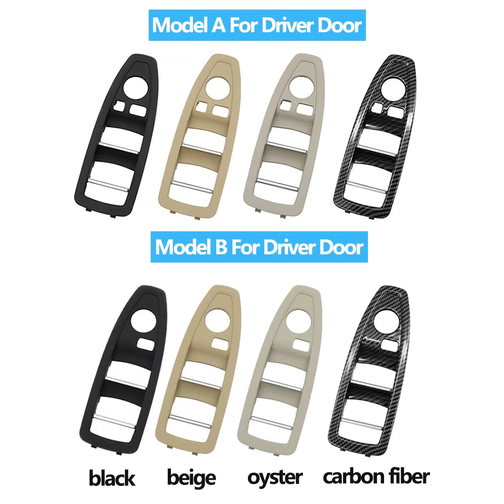 LHD RHD Car Interior Door Window Lift Switch Cover Trim For BMW 1 3 Series F20 F30 F31 F34 F35 318i 320i 330i 335i