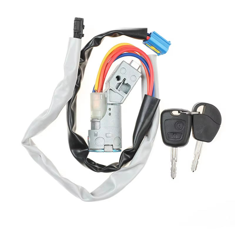 New 4162CH 4162.CH Ignition Lock Cylinder & Switch Key For Nissan For Peugeot Partner Citroen Berlingo