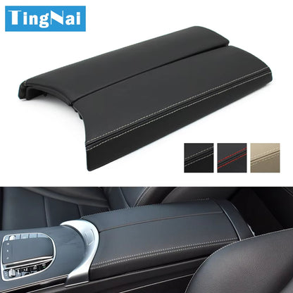 Center Console Lid Armrest Box Panel Leather Trim Protect Cover For Mercedes Benz C GLC Class W205 W253 C200 C300 GLC200 GLC300